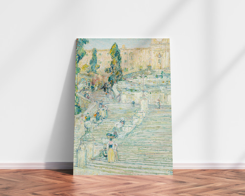 ローマ風景　スペイン広場　銅版画 8972ccba3c2f93e8ebdd88cf352475