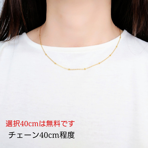 ステンレス ドットチェーン ネックレス 金属アレルギー対応