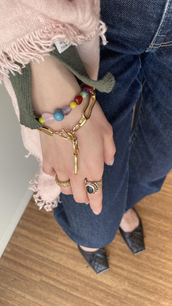 Heart stone bracelet 3枚目の画像