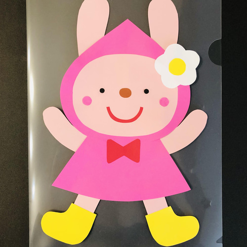 壁面飾り 梅雨 動物達と雨遊び 生地 Saki's factory☆ 通販 13757529