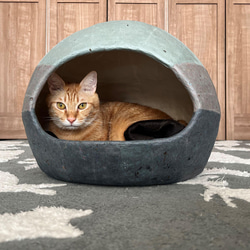 和紙でできた猫ハウス　チョビータ （オーダー製作） 1枚目の画像