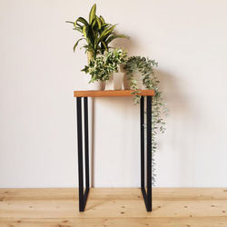 無垢材のデスク / 100cm×50cm / ライトブラウン / 組立簡単 工具不要