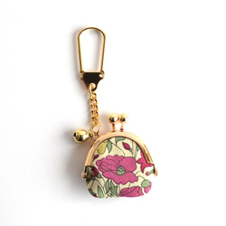 Tiny kiss lock purse keychain Liberty "Poppy and Daisy"[152] 第1張的照片