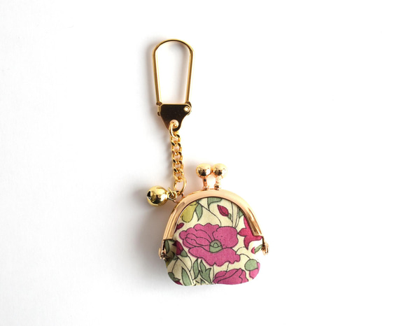 Tiny kiss lock purse keychain Liberty "Poppy and Daisy"[152] 第1張的照片