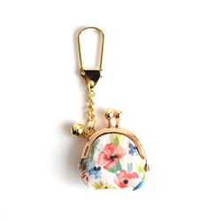 Tiny kiss lock purse keychain Liberty "Felda" UK [153] 第1張的照片