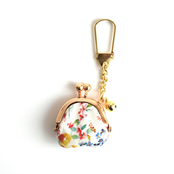 Tiny kiss lock purse keychain Liberty "Felda" UK [153] 第2張的照片