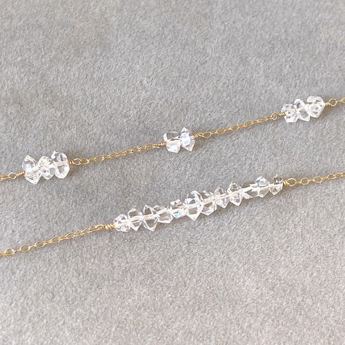14kgf✳︎ハーキマーダイヤモンドのブレスレット ブレスレット toaimyu 