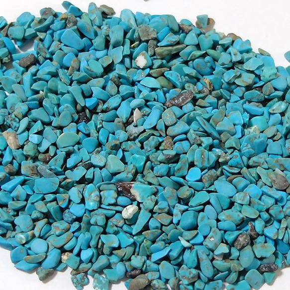 さざれ石 青い砂 染めターコイズ 穴なし 50g A-0-7 天然石 小さな