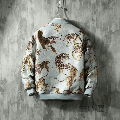 スタジャン メンズ 刺繍 フライトジャケット ストリートスカジャン