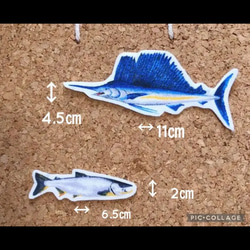 ❁︎単品売り❁︎ 海の生き物　お魚　サメ　イルカ　アイロンワッペン　布ワッペン　アップリケ　ギフトラッピング 無料 4枚目の画像