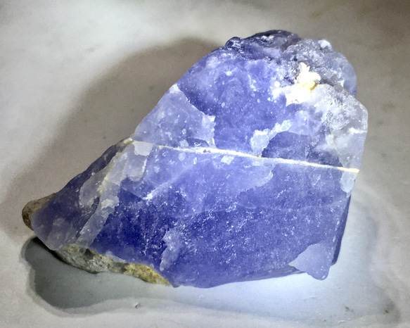 受験御守り✿*:・ブルー　フローライト　蛍石　ラフストーン　原石 2枚目の画像