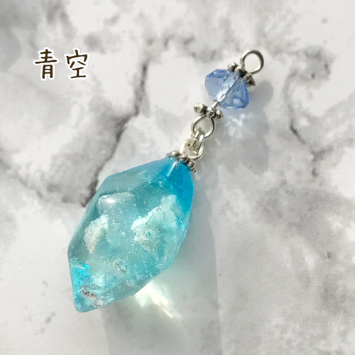 空色 鉱石レジンネックレス ネックレス・ペンダント キツネ 通販