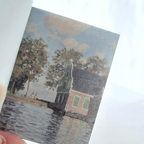 豆本風の紙モノ 「世界の名画 物語」ロートレック ゴッホ 紙モノ 100枚