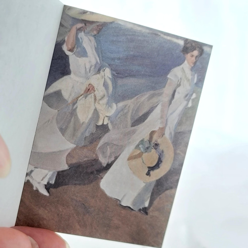 豆本風の紙モノ 「世界の名画 物語」ロートレック ゴッホ 紙モノ 100枚