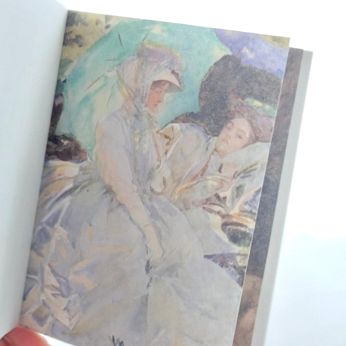 豆本風の紙モノ 「世界の名画 物語」ロートレック ゴッホ 紙モノ 100枚