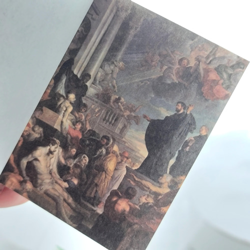 豆本風の紙モノ 「世界の名画 物語」ロートレック ゴッホ 紙モノ 100枚