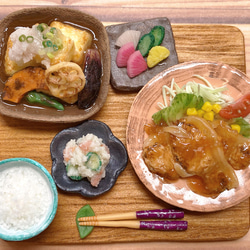 【ミニチュアフード】ちょっと贅沢な生姜焼き定食A 7枚目の画像