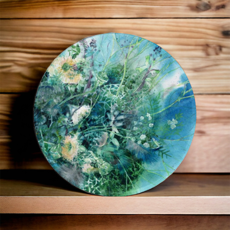 【受注生産】ターコイズボタニカル　コーヒー＆ソーサ―２客セット