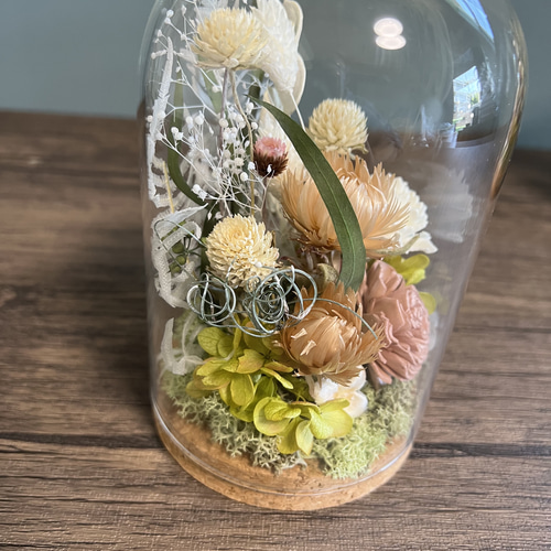 アンティーク グラスドーム ドライフラワー undercover アンティーク グラスドーム ドライフラワー undercover アンティーク