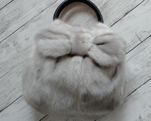 new antique fur ¶ ☆受注生産☆サファイアミンクリボン付きグラニー