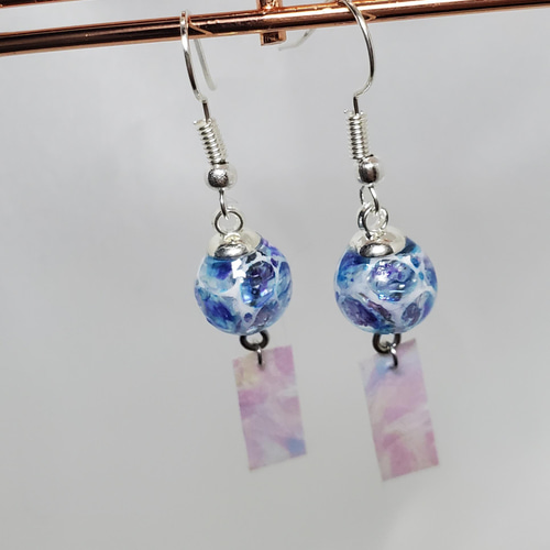 水面 ミニ風鈴ピアス/イヤリング ピアス（フック・チェーン