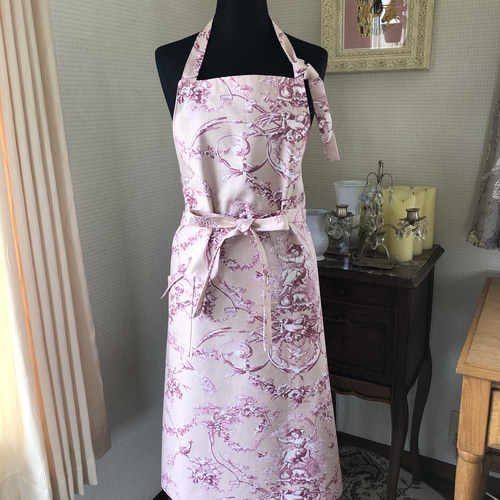 ハンドメイド トワル・ド・ジュイ 2wayギャザーエプロン ハンドメイド トワル・ド・ジュイ 2wayギャザーエプロン