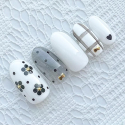 量産型 ハート キラキラ オタク ジェルネイルチップ ネイルチップ