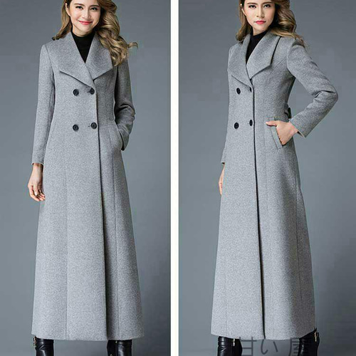 ロングアウター マキシ丈 マキシコート 超ロングコートレディース 無地