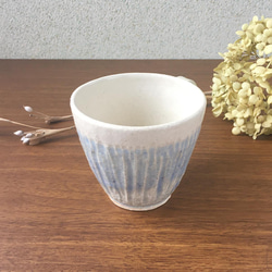 陶器の大きめマグカップ【海】 6枚目の画像