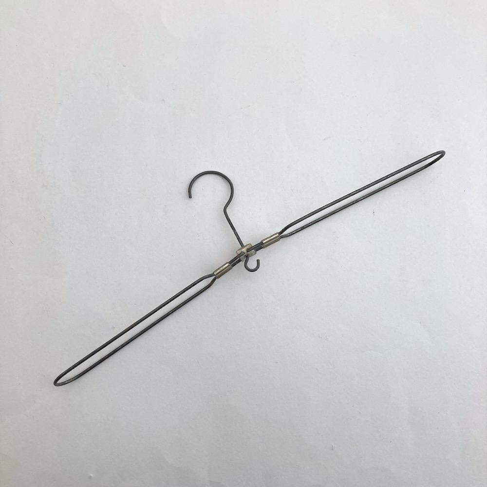レアヴィンテージインダストリアルワイヤークリップハンガー7本セット