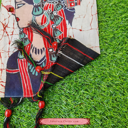 中国 バティック 民族トライバルアート ペインティング ２５x４３cm 漢民族 インテリア ルーム 装飾 #478 5枚目の画像