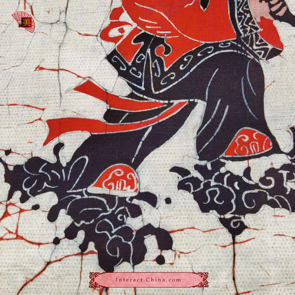 中国 バティック 民族トライバルアート ペインティング ２５x４３cm 漢民族 インテリア ルーム 装飾 #485 3枚目の画像