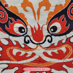 中国 バティック 民族トライバルアート ペインティング 漢民族 インテリア ルーム 装飾 #503 3枚目の画像