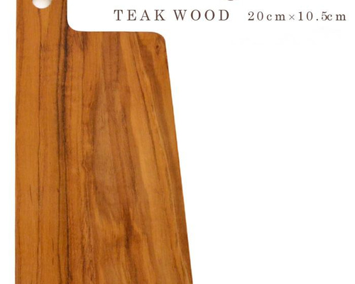 木製 チークウッド チーク カッティングボード 10.5×20 まな板 食器 皿