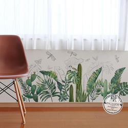 469 壁ステッカー【送料込】ウォールステッカー 観葉植物 美しい世界 ボタニカル リーフ モンステラ 南国 2枚目の画像