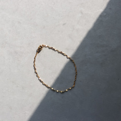 【Perle de blanc Jewelry】14kgf classical petal bracelet 4枚目の画像