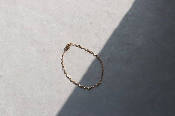 【Perle de blanc Jewelry】14kgf classical petal bracelet 4枚目の画像