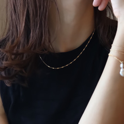 【Perle de blanc Jewelry】14kgf classical petal bracelet 7枚目の画像