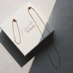 【Perle de blanc Jewelry】14kgf classical petal bracelet 9枚目の画像