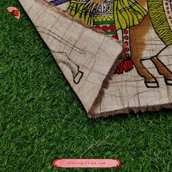 中国 バティック 民族トライバルアート ペインティング ４５x５０cm 漢民族 インテリア ルーム 装飾 #541 5枚目の画像