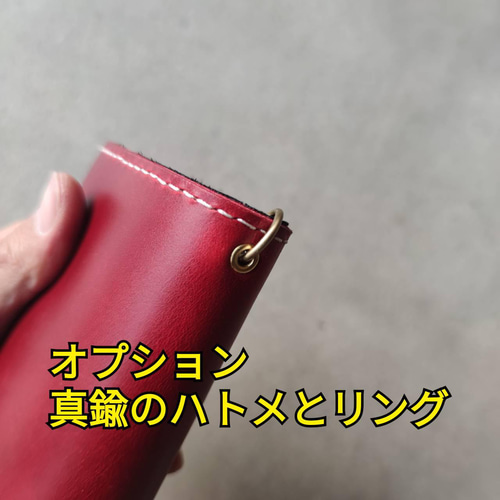 本革ヌメ革のミドルウォレット カードポケットx12収納抜群 選べる  