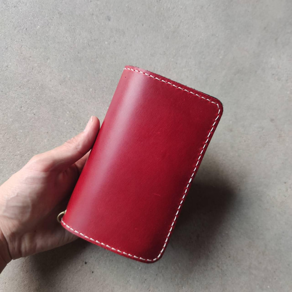 本革ヌメ革のミドルウォレット カードポケットx12収納抜群 選べる  
