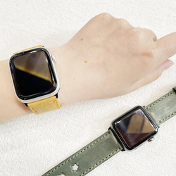 新的顏色！小星星 Apple Watch 皮革錶帶★Apple Watch 古董 Mostro 皮革 (AW220413) 第3張的照片