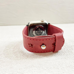 新的顏色！小星星 Apple Watch 皮革錶帶★Apple Watch 古董 Mostro 皮革 (AW220413) 第6張的照片