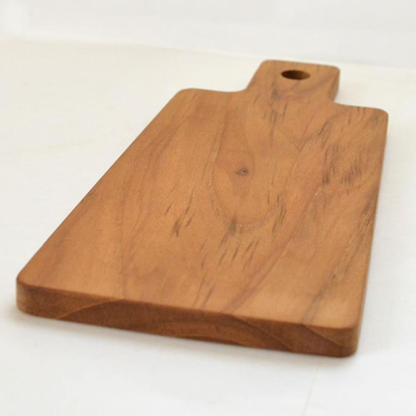 木製 チークウッド チーク カッティングボード 9×20 まな板 食器 皿 盛り付け トレー J-0038 7枚目の画像
