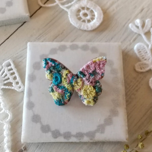 ミナペルホネン　☆ フォレストパレード　♪ レア　スカイフル　♪ ブローチ　北欧 ミナペルホネン☆ フォレストパレード♪ レアスカイフル