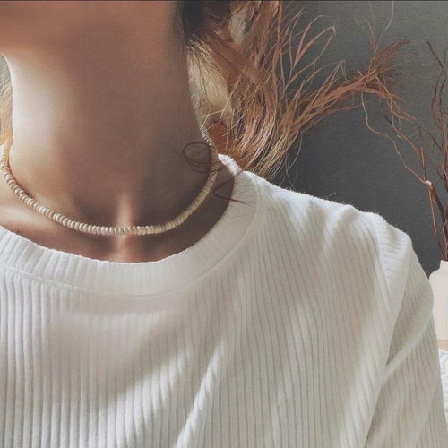 14kgf*高級感溢れるリバーストーンのモロッカンネックレス* ネックレス