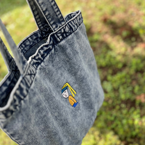 巨匠動物園】ランダム刺繍デニムトート・M トートバッグ BESIDE 通販