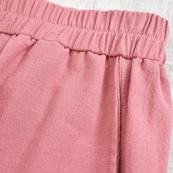 棉質直筒寬褲&lt;粉紅色&gt; 第7張的照片