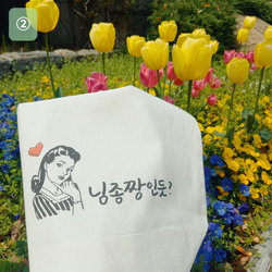 『値下げしました』♡韓国語　エコバッグ３種♡ 4枚目の画像